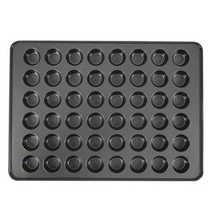 Picture of Wilton Perfect Results Non-Stick Mega Mini Cupcake, 48-cup Muffin Pan, black