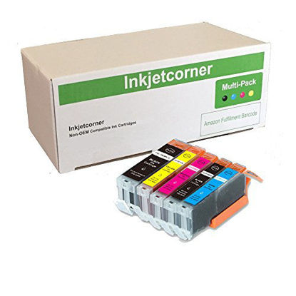 Picture of Inkjetcorner Compatible Ink Cartridges Replacement for use with MX920 MG5620 MG6620 MG5622 MG6600 iX6820 iP7220 (1 Large Black 1 Small Black 1 Cyan 1 Magenta 1 Yellow, 5 Pack )
