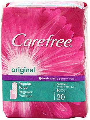 Picture of Carefree Original Regular Fresh Scent - 20 Liners, Pack of 4