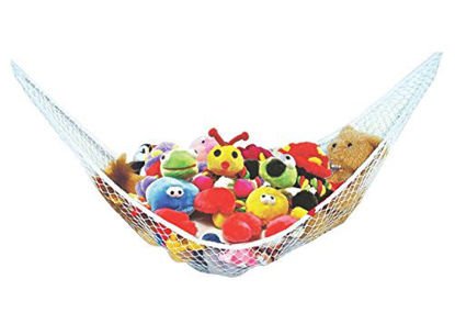 Picture of Stuffed Animal Toy Hammock - Best for Keeping Rooms Clean, Organized and Orderly - Comes with an E-Book, Toy Organizer Storage Net is Durable and Easy to Install