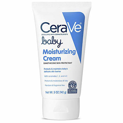 Picture of CeraVe Baby Cream | Gentle Moisturizing Cream with Hyaluronic Acid | Paraben, Phthalate, & Fragrance Free | 5 Ounce