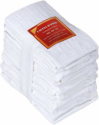 Picture of Utopia Kitchen Flour Sack Dish Towels, 12 Pack Cotton Kitchen Towels - 28 x 28 Inches