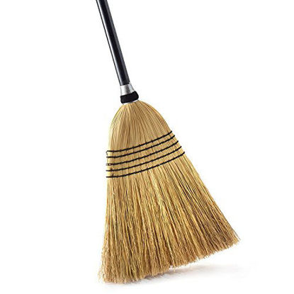 Picture of O-Cedar Heavy Duty Commercial 100% Corn Broom with Solid Wood Handle