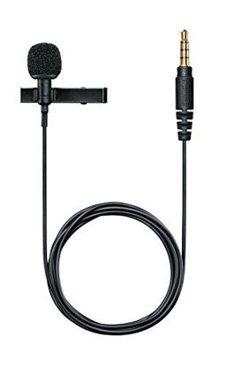 Picture of Shure MVL Omnidirectional Condenser Lavalier Microphone [1/8" (3.5mm)] + Windscreen, Tie-Clip, Mount and Carrying Pouch