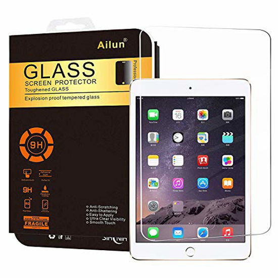Ailun Screen Protector Compatible iPad Mini,Tempered Glass,Compatible Apple iPad Mini 1/2/3,2.5D Edge,Ultra Clear,Anti-Scratch,Case Friendly-Siania Retail Package 