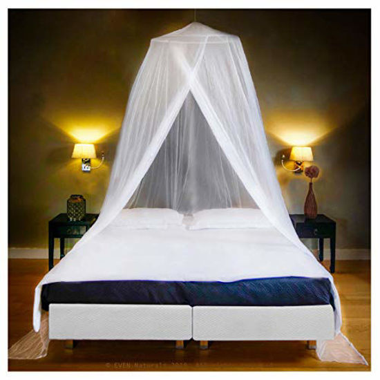 GetUSCart Luxury Mosquito Net Bed Canopy, Ultra Large for Single To King Size, Quick Easy