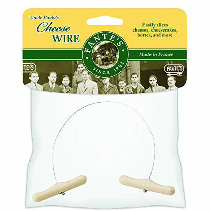 Picture of Fantes Cheese Wire Cheese Slicer, Stainless Steel, 12-Inches Long, The Italian Market Original since 1906