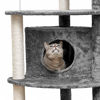 Picture of Furhaven Pet Cat Tree - Tiger Tough Cat Tree House Condo Perch Entertainment Playground Furniture for Cats and Kittens, Platform House Playground, Gray