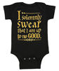 Picture of Harry Potter Unisex Baby Up To No Good One Piece Bodysuit - Black (6 Months)