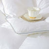 Picture of SNOWMAN White Goose Down Comforter CAL King Size 100% Cotton Shell Down Proof-Solid White Hypo-allergenic