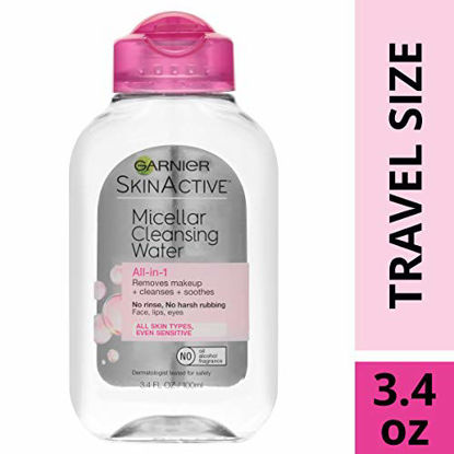 Picture of Garnier SkinActive Micellar Cleansing Water, All-in-1 Makeup Remover and Facial Cleanser, For All Skin Types, 3.4 fl oz
