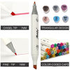 Picture of Artify Artist Alcohol Based Art Marker Set/ 40 Colors Dual Tipped Twin Marker Pens with Plastic Carrying Case