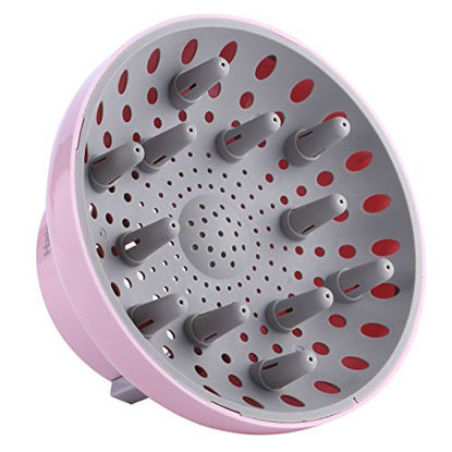 Picture of Hairizone Universal Hair Diffuser Adaptable for Blow Dryers with D-1.7-Inch to 2.6-Inch for Curly or Wavy Hair, Pink