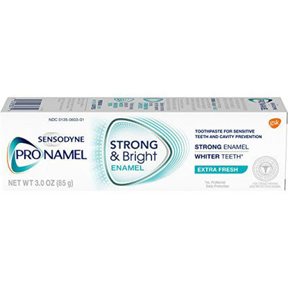 Picture of Sensodyne Pronamel Strong and Bright Enamel Toothpaste for Sensitive Teeth, to Reharden and Strengthen Enamel, Extra Fresh - 3 Ounces