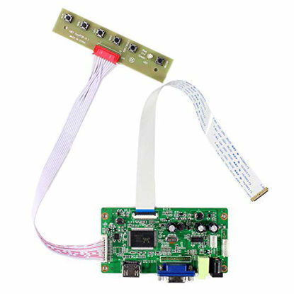 Picture of HDMI+VGA Input Controller Board Kit LCD Driver Board For B156HAN01.1 LP156WF4 11.6'' 13.3'' 14'' 15.6'' 1920x1080 30Pins edp LCD Screen