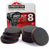 Picture of Non Slip Furniture Grippers X-PROTECTOR - Premium 8 pcs 2 Furniture Pads! Best SelfAdhesive Rubber Feet for Furniture Feet - Ideal Non Skid Furniture Floor Protectors for Fixation in Place Furniture
