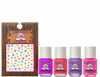 Picture of Piggy Paint 100% Non-Toxic Girls Nail Polish - Safe, Chemical Free Low Odor for Kids, Swirls & Twirls Gift Set - Stocking Stuffer for Kids
