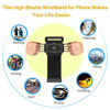 Picture of VUP Wristband Phone Holder, 360° Rotatable Forearm Armband for iPhone 12/12 Pro/12 Mini/SE 2020/11/11 Pro/Xs/XR/X/8/7/Plus, Fits All 4-6.5 Inch Smartphones, Great for Hiking Biking Running (Black)