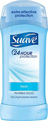Picture of Suave Antiperspirant Deodorant 24-hour Odor and Wetness Protection Shower Fresh Deodorant for Women 2.6 oz, Package may vary