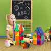Picture of PicassoTiles 60 Piece Set 60pcs Magnet Building Tiles Clear Magnetic 3D Building Blocks Construction Playboards - Creativity beyond Imagination, Inspirational, Recreational, Educational, Conventional