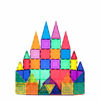 Picture of PicassoTiles 60 Piece Set 60pcs Magnet Building Tiles Clear Magnetic 3D Building Blocks Construction Playboards - Creativity beyond Imagination, Inspirational, Recreational, Educational, Conventional