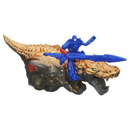 Picture of Transformers Age of Extinction Dino Sparkers Optimus Prime and Grimlock Figures