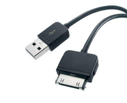 Picture of CyberTech USB Sync Data Transfer Charging Cable Wire Cord for Microsoft Zune Media Player- Black