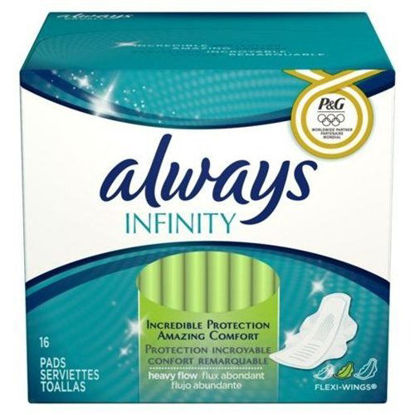 Picture of Always Infinity Heavy Flow Flexi-Wings Pads 16 ct (Pack of 6)