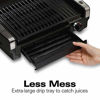 Picture of Hamilton Beach Electric Indoor Searing Grill with Viewing Window and Removable Easy-to-Clean Nonstick Plate, 6-Serving, Extra-Large Drip Tray, Stainless Steel (25361)
