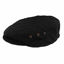 Picture of Mens Black Washed Canvas Ivy Ascot Cabbie Cap