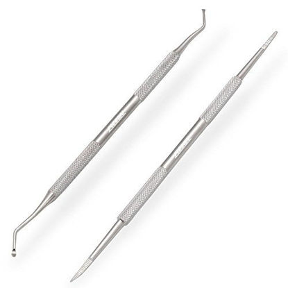 Picture of ZIZZON Ingrown Toenail File and Lifter Double Sided Professional Grade