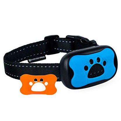 Picture of Dog Bark Collar - Stop Dogs Barking Fast! Safe Anti Barking Devices Training Control Collars, Small, Medium and Large pet Deterrent. No Shock, Remote or citronella. Sound, Vibration Training Device