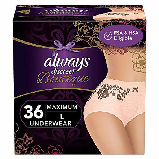 HSA Eligible  Always Discreet Long Incontinence Pads
