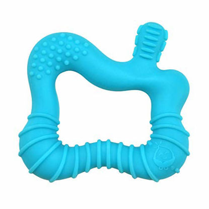 Picture of green sprouts Molar Teether made from Silicone | Soothes & massages baby's molar gums & teeth | Soft, flexible silicone eases pain, Easy to hold, gum, & chew, Dishwasher safe