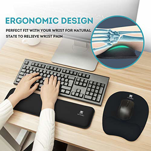 GetUSCart Ergonomic Keyboard Wrist Rest Pad and Mouse Pad Hand Support