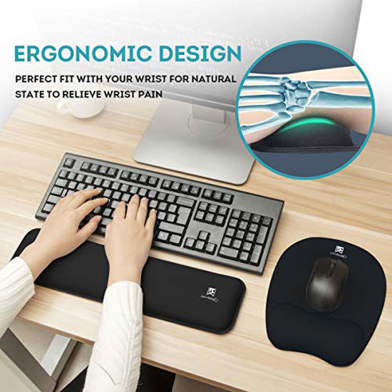 GetUSCart Ergonomic Keyboard Wrist Rest Pad and Mouse Pad Hand Support