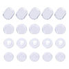 Picture of Maxdot 100 Pieces 4 Size Earring Pads Silicone Comfort Earring Cushions for Clips on Earrings, Clear