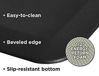 Picture of GelPro Anti-Fatigue Nonslip 1/2" Thick Hard Floor Utility Mat for Garage, Patio and Kitchen, 20" x 72", Leather Grain Black