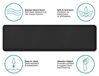 Picture of GelPro Anti-Fatigue Nonslip 1/2" Thick Hard Floor Utility Mat for Garage, Patio and Kitchen, 20" x 72", Leather Grain Black