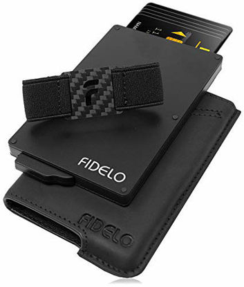 Picture of FIDELO Minimalist Wallets Card Wallet - Hybrid RFID Wallets for Men Slim Wallet