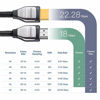 Picture of Zeskit Cinema Plus High Speed with Ethernet 22.28Gbps HDMI 2.0b Cable, 4K 60Hz HDR ARC 4:4:4 HDCP 2.2 (10ft Braided)