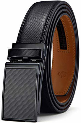 Picture of Mens Belt,Bulliant Designer Click Genuine Leather Ratchet Belt For Men, Size-Customized