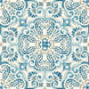 Picture of FloorPops FP2477 Fontaine Peel & Stick Tiles Floor Decal, Blue