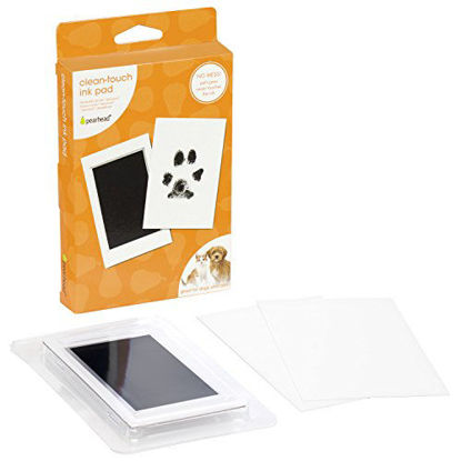 Picture of Pearhead Pet Paw Print Clean-Touch Ink Pad and Imprint Cards, Cats or Dogs, Pet Owner, Black