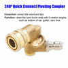 Picture of AMZ Tool Pressure Washer Accessories Kit, 7 Power Washer Nozzle Tips, Quick Connecting Pivoting Coupler, 1/4 inch, 4500 PSI, 8-Pack