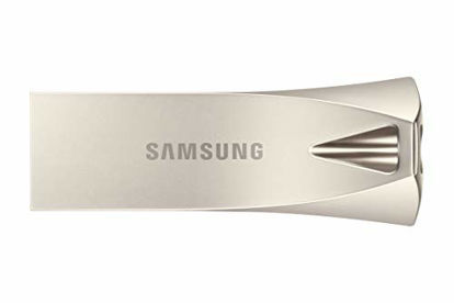 Picture of Samsung BAR Plus 256GB - 400MB/s USB 3.1 Flash Drive Champagne Silver (MUF-256BE3/AM)