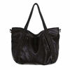 Picture of Oversized Handbag,Easeu Women Big Capacity Top-handle Tote Bag Soft Slouchy Faux Leather Braided Shoulder Bag-Big Size