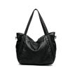 Picture of Oversized Handbag,Easeu Women Big Capacity Top-handle Tote Bag Soft Slouchy Faux Leather Braided Shoulder Bag-Big Size
