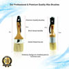 Picture of Chalk & Wax Paint Brush Furniture - Painting or Waxing - Milk Paint - Dark or Clear Soft Wax, Home Decor, Cabinets, Stencils & Woods - Natural Bristles 1 Small Round & 1 Large Oval Brushes