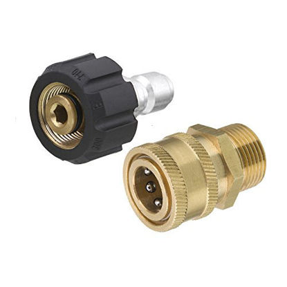 Picture of Tool Daily Pressure Washer Adapter Set, Quick Connect Kit, M22 14mm Swivel to M22 Metric Fitting, 5000 PSI